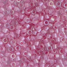 Miyuki delica Beads 11/0 - Lined Pale Lilac ab DB-72